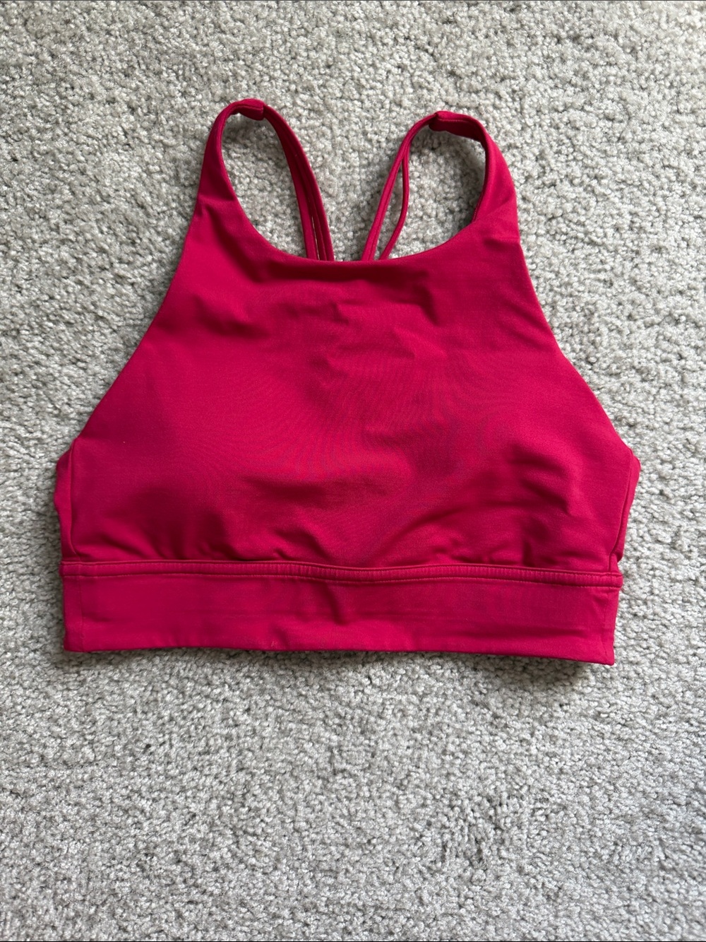 lululemon athletica x SoulCycle High-Neck sports bra in Fuchsia Pink